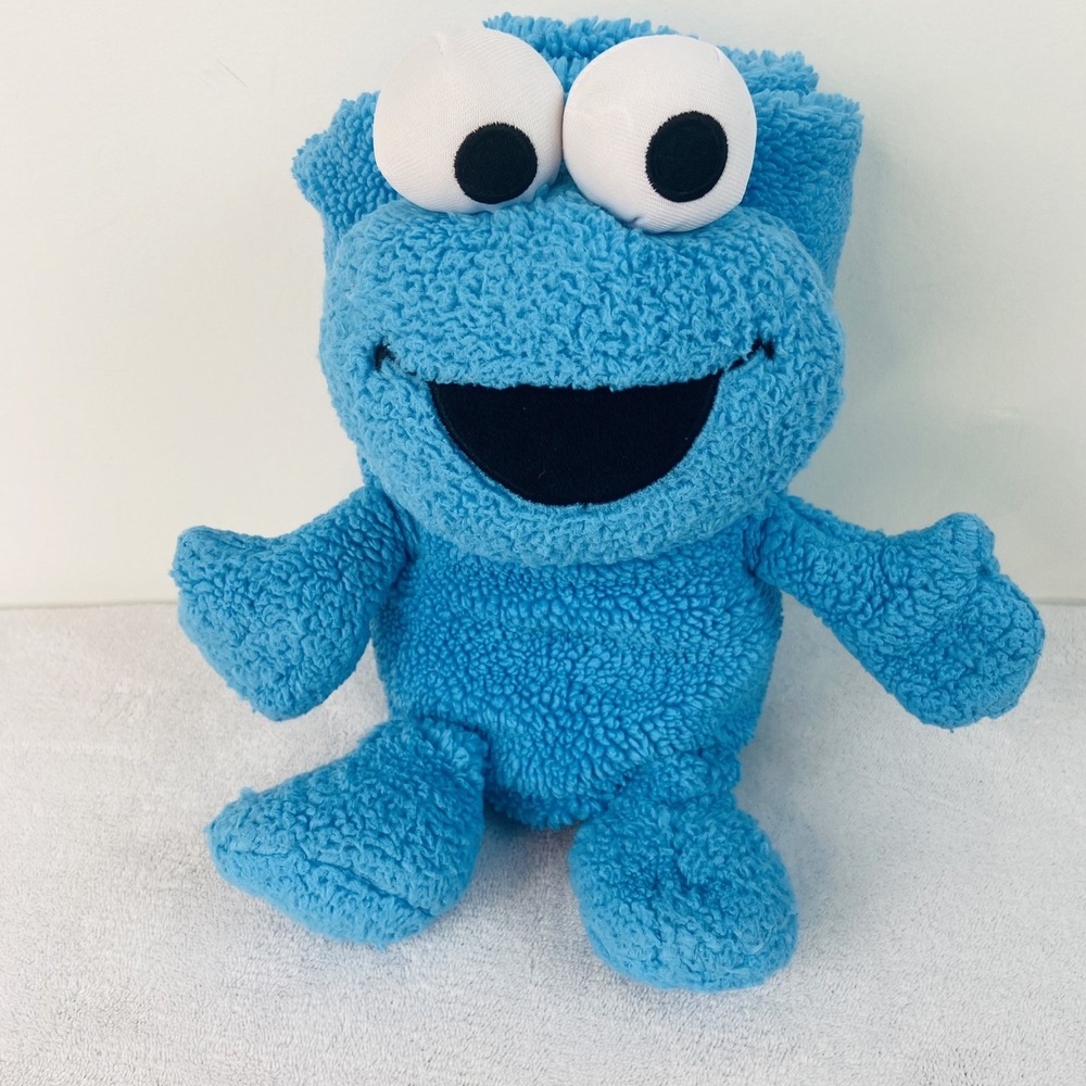 Sesame Street Cookie Monster My Pet Blankie Lovey Baby Blanket Blue 2019 26"x36"